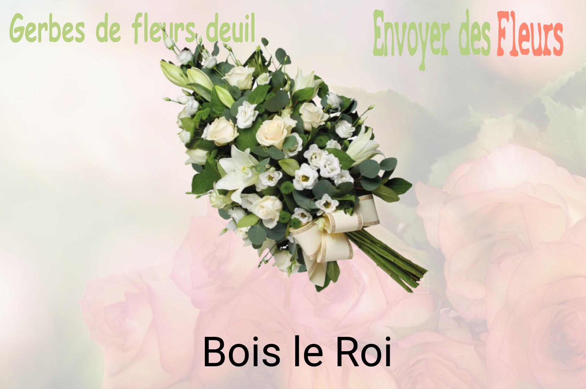 Gerbe de fleurs de deuil livrée à Bois-le-Roi